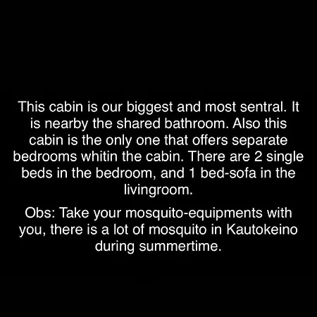 Sara's Cabins-hytter
